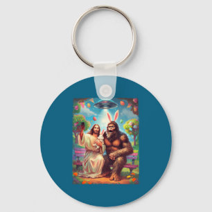 Chaveiro Coelho pé-grande divertido pascoa jesus sasquatch