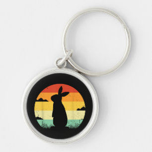 Chaveiro Coelho Retro Estilo Vintage 80s Estilo Bunny Lover