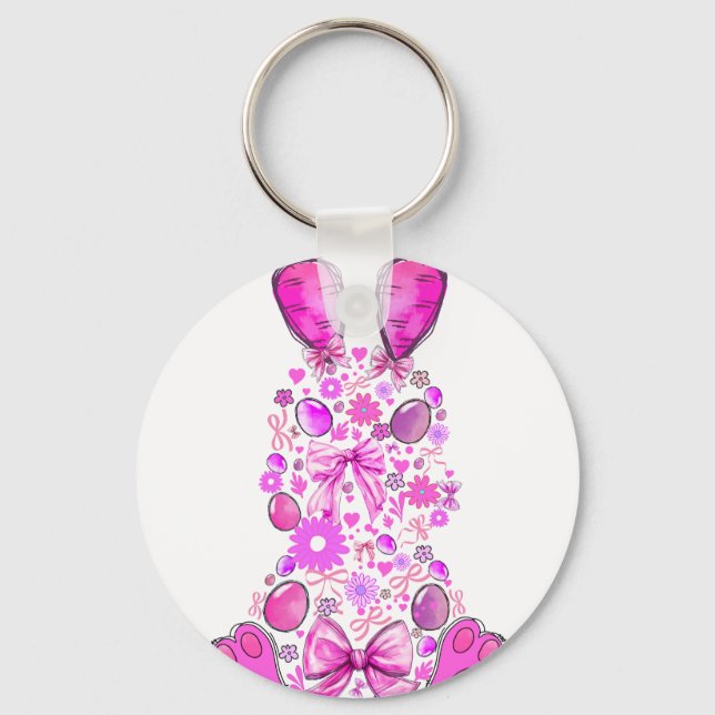 Chaveiro coelho, retrô, vintage (Frente)