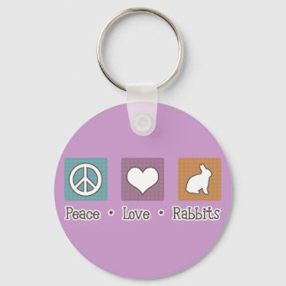 Chaveiro Coelhos de Amor pela Paz