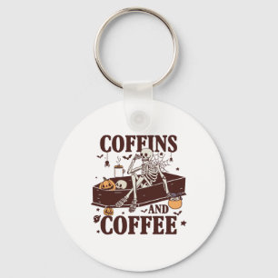 Chaveiro Coffins E Café Funny Skeleton Halloween