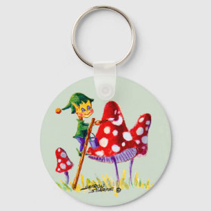 Chaveiro COGUMELO do DUENDE PAINTIN por SHARON SHARPE
