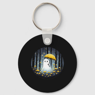 Chaveiro Cogumelo Spooky Fantasma Halloween Amarelo Umbrell
