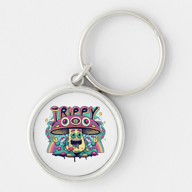 Chaveiro Cogumelo Trippy Feliz (Frente)