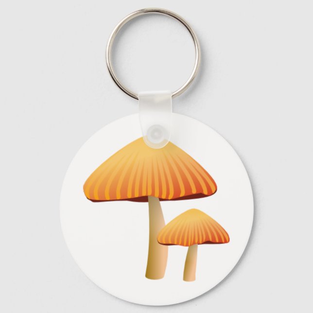 Chaveiro Cogumelos Laranja (Frente)