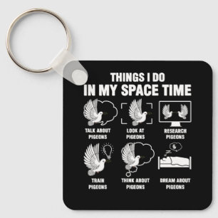 Chaveiro Coisas Que Faço No Meu Espaço, Pombo-Pombo-Pombo-D