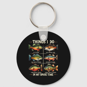 Chaveiro Coisas que faço no meu tempo livre Piadas de Pesca