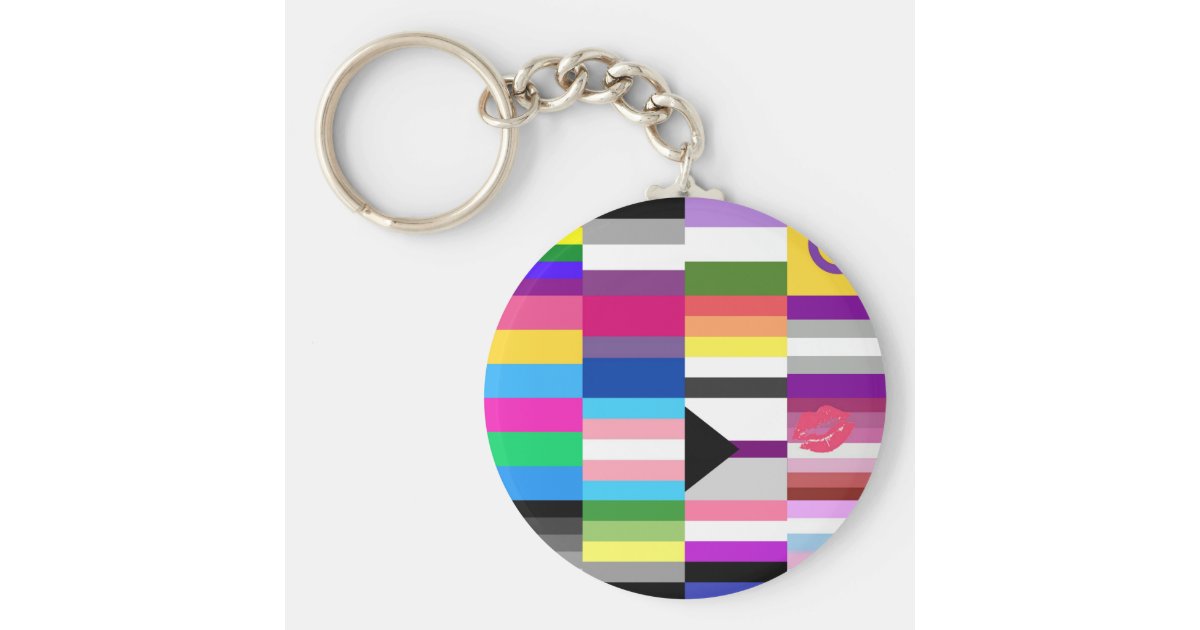 Chaveiro Colagem da bandeira do orgulho de LGBT | Zazzle ...