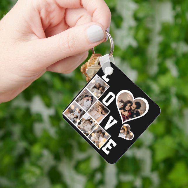 Chaveiro Colagem de Fotografias do Design 8 (Mão)