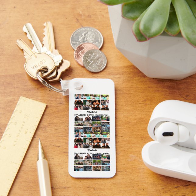 Chaveiro Colagem de Fotografias Personalizada dos Melhores  (Mesa)