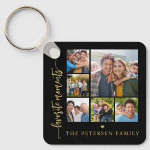 Chaveiro Colagem de fotos com roteiro moderno personalizado
