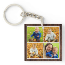 Colagem de Fotos da Família Monograma Personalizad