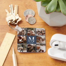 Colagem de Fotos do Casal Monograma | Marinho mono