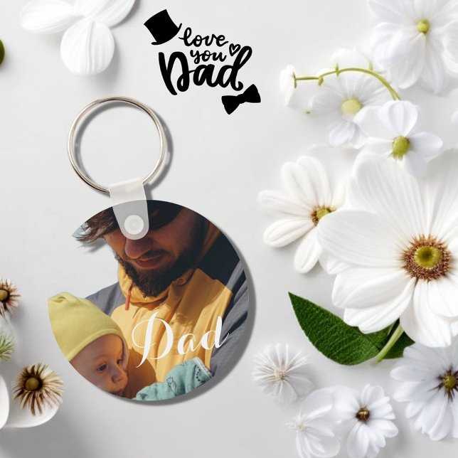 Chaveiro Colagem de Fotos Personalizada e Pai Bonito (Criador carregado)