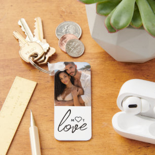 Chaveiro Colagem de Fotos Personalizadas com Texto e Monogr