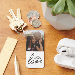 Chaveiro Colagem de Fotos Personalizadas com Texto e Monogr