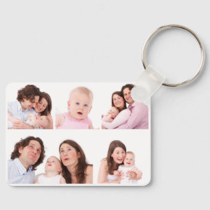 Chaveiro Colagem Personalizada de Fotografias de Citação de