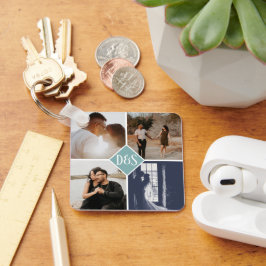 Chaveiro Colagem Personalizada de Fotografias Monogramas 5