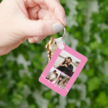 Chaveiro Colagem Personalizada de Fotos e Texto<br><div class="desc">Faça um chaveiro personalizado de manutenção de fotos de Ricaso - adicione suas próprias fotos e texto - foto colagem,  mantenha presentes</div>