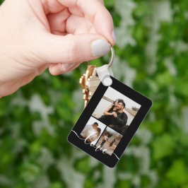 Chaveiro Colagem Personalizada de Fotos e Texto