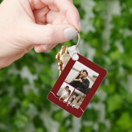 Chaveiro Colagem Personalizada de Fotos e Texto