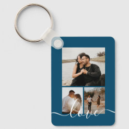 Chaveiro Colagem Personalizada de Fotos e Texto