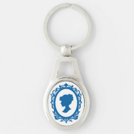 Chaveiro Colar Cameo de Estilo Antiquado