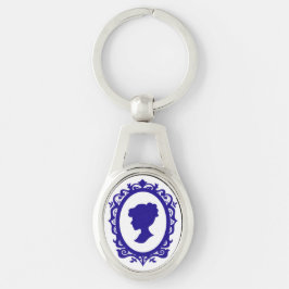 Chaveiro Colar Cameo de Estilo Antiquado