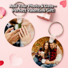 Chaveiro Colar de Foto Personalizável de Amor para o Dia do