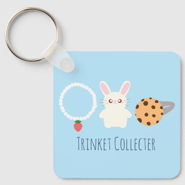 Chaveiro Colar De Morango, Coelho E Anel (Frente)