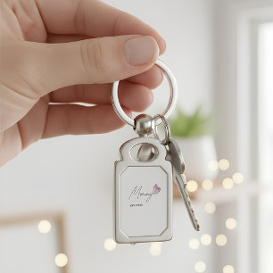 Chaveiro Colar personalizado com o ano de EST. para a MAMÃE