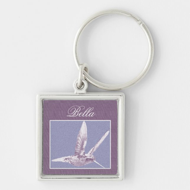 Chaveiro Colar Personalizado Violet Hummingbird (Frente)