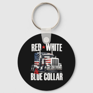 Chaveiro Colarinho Vermelho Branco E Azul Patriota Caminhon
