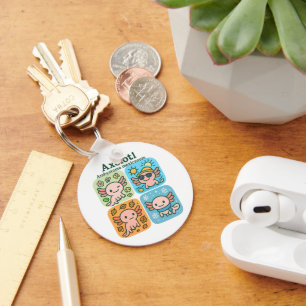 Chaveiro Coleção de Assentos de Eixolotl Cute - Assons
