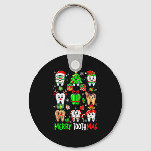Chaveiro Coleção de Dentes Feliz Dia dos Dentes Papai Noel 
