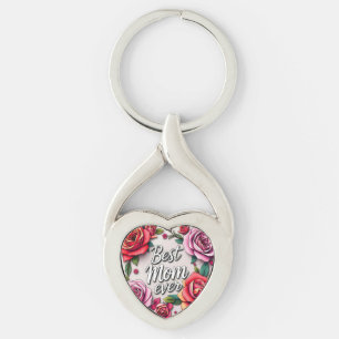 Chaveiro Coleção de Presentes de Luxo Floral Moderna