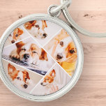 Chaveiro Coleta Foto de Colagem de 6 Imagens Personalizadas<br><div class="desc">Esta design simples e moderna é composta por tipografia sans serif. Adicione fotos personalizadas.</div>