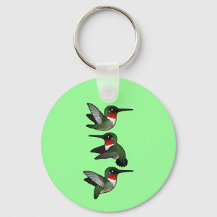Chaveiro Colibri Rubi-throated de voo