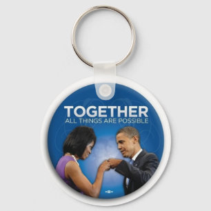 Chaveiro colisão do punho de obama