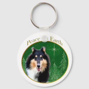 Chaveiro Collie (áspero) Peace