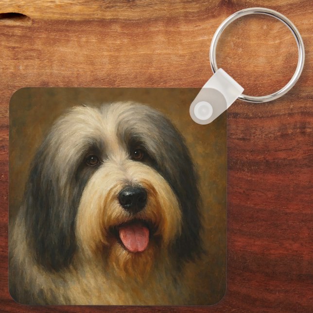 Chaveiro Collie Barbudo (Verso)