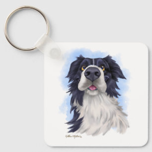Chaveiro Collie de Divertimento Cartoon