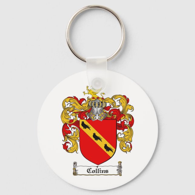 CHAVEIRO COLLINS FAMILY CREST - COLLINS CASACO DE ARMAS (Frente)