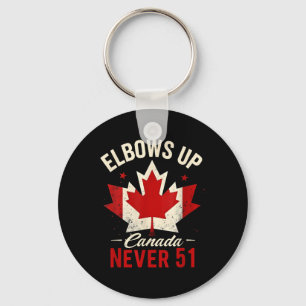 Chaveiro Coloca o Canadá Nunca 51 Sinalizador Canadá