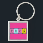Chaveiro Colocar chave de nome de mesa periódica<br><div class="desc">Puck soletrado como P U C K (Phosphorus Uranium Carbon Potássio) num teclado para o cientista em você. Não consegues encontrar o que queres?</div>