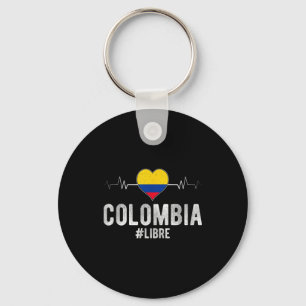 Chaveiro Colômbia #livre Colômbia Bandeira Livre Patriota C