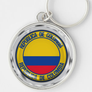 Chaveiro Colômbia Round Emblem
