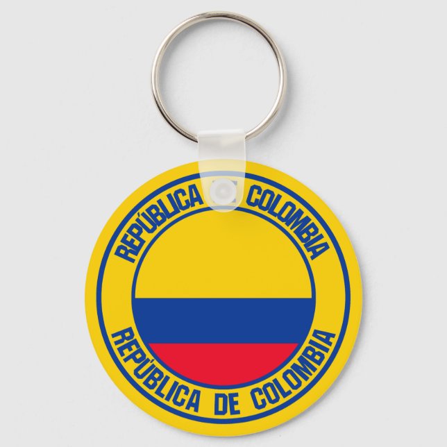 Chaveiro Colômbia Round Emblem (Frente)