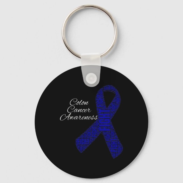 Chaveiro Colon Cancer Camisas Colon Cancer Sensibilização F (Frente)