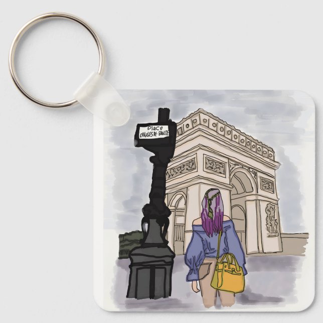 Chaveiro Coloque Charles de Gaulle Paris. (Frente)